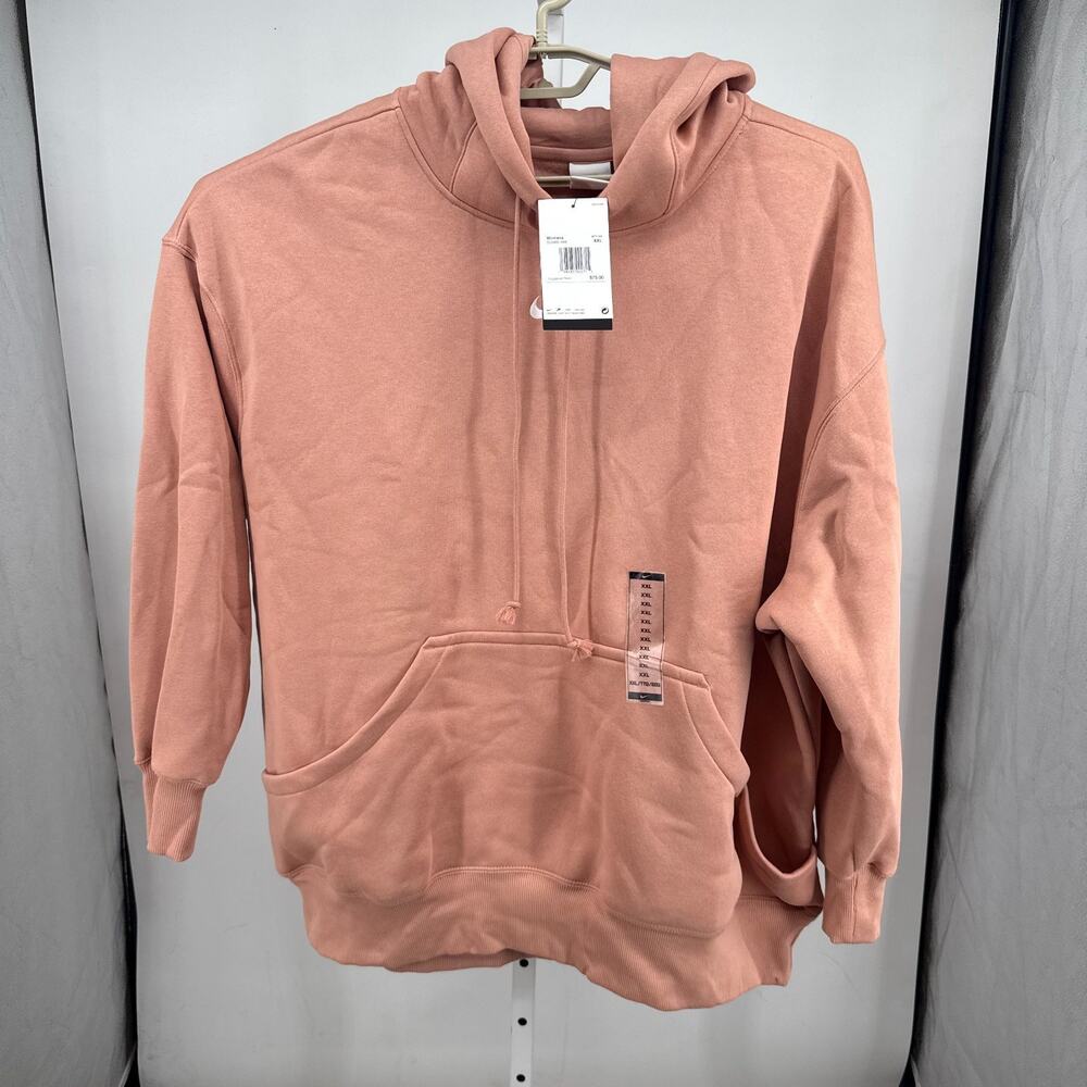 Nike Phoenix Fleece Oversized Hoodie Women XXL Terracotta Kangaroo Pocket DQ5860